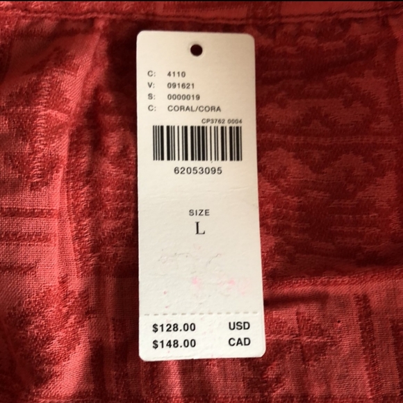 Anthro Tank Square Neck Geometric Pattern Back Buttons - Picture 7 of 9